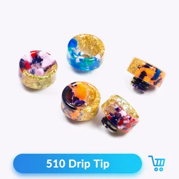 

Quartz Banger 2pcs 510 Drip Tip Colorful Shine for Kayfun V5 V8 Baby Tank Vape Mouthpieces Electronic Cigarettes Accessories