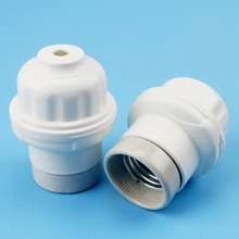 5 шт. керамические Цоколи высокой мощности E27 винтовая крышка водонепроницаемый для светодиодных энергосберегающих ламп потолочный патрон