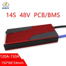 Дейли 14 s батареи pcm bms 120a 150a для е-байка Сумки из натуральной кожи lili литий-ионный аккумулятор управления Системы 48 v с балансом для негераторов солнечной энергии Системы