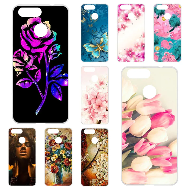 

Phone Case For ZTE Blade V9 Vita Case Silicone Floral Painted Bumper For ZTE Blade V9 Vita 5.45 inch Cover Soft TPU Fundasc Capa