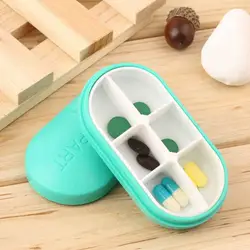 2018 контейнер для таблеток коробка Портативный путешествие по оказанию первой помощи Наборы 6-слот медицинская коробка для лекарств