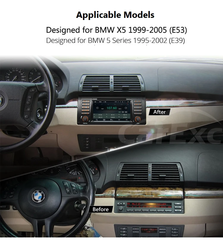 Discount Octa-Core Android 9.0 FOR BMW 5 Series E53 X5 E39 M5 520I 525I 528I 530I 535I Car Radio DVD GPS Navi System Carplay 4