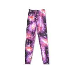 Новые модные женские звездное небо цифровой печати леггинсы для женщин брюки девочек дамы эластичный мультфильм шаблон мотобрюки TC21