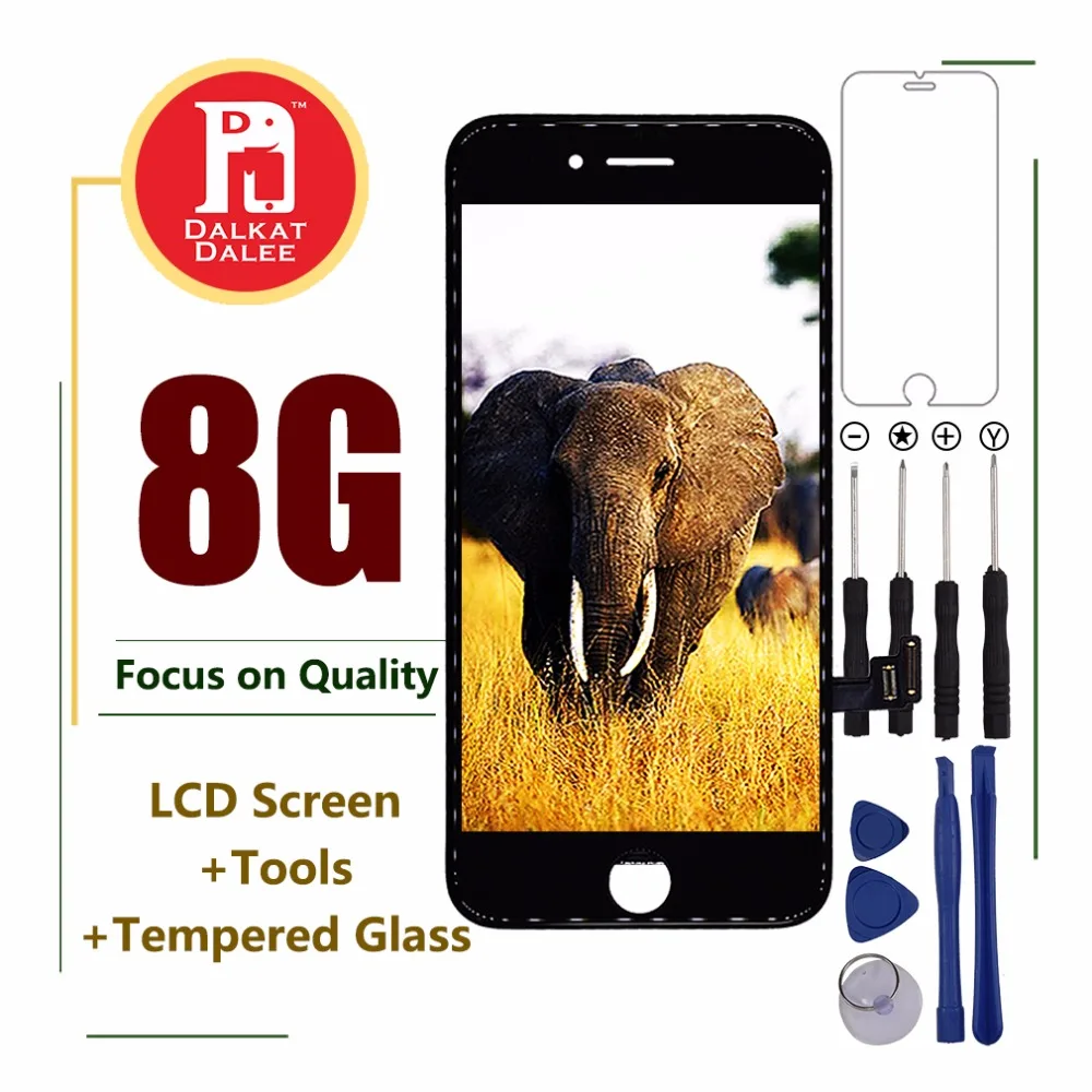 

Top Quality LCD Screen For iPhone 8 LCD 4.7 inch Glass Touch Screen LCD Assembly Replacement Cold Glue Firm Frame Replacement
