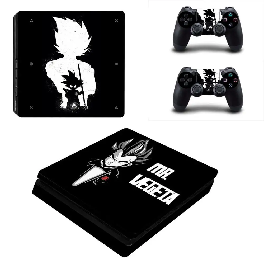 DRAGON BALL PS4 Slim sticker s кожа для sony playstation 4 play station 4 Slim консоль и контроллер Skins Vinilo sticker - Цвет: YSP4S-3398