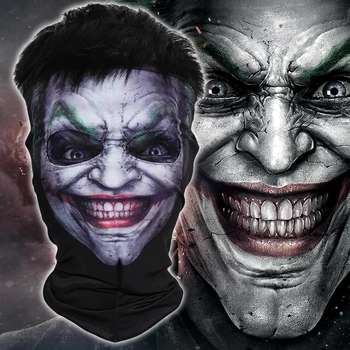 

New Joker Batman Balaclava Mask Cosplay Face Hood Halloween CS Biker