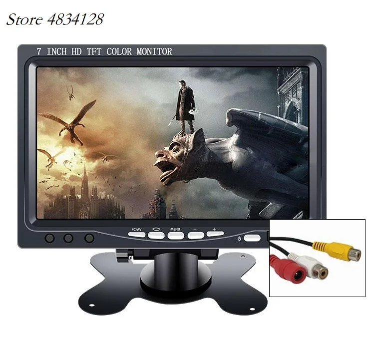

800X480 7"LCD Monitor Display HDMI Computer s 2 AV Input Screen PC With VGA Interface