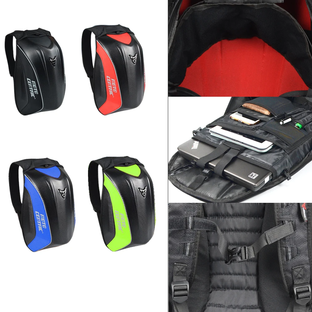 NEW Men's motorcycle backpack Moto bag Waterproof shoulders reflective helmet bag motorcycle Riding racing package