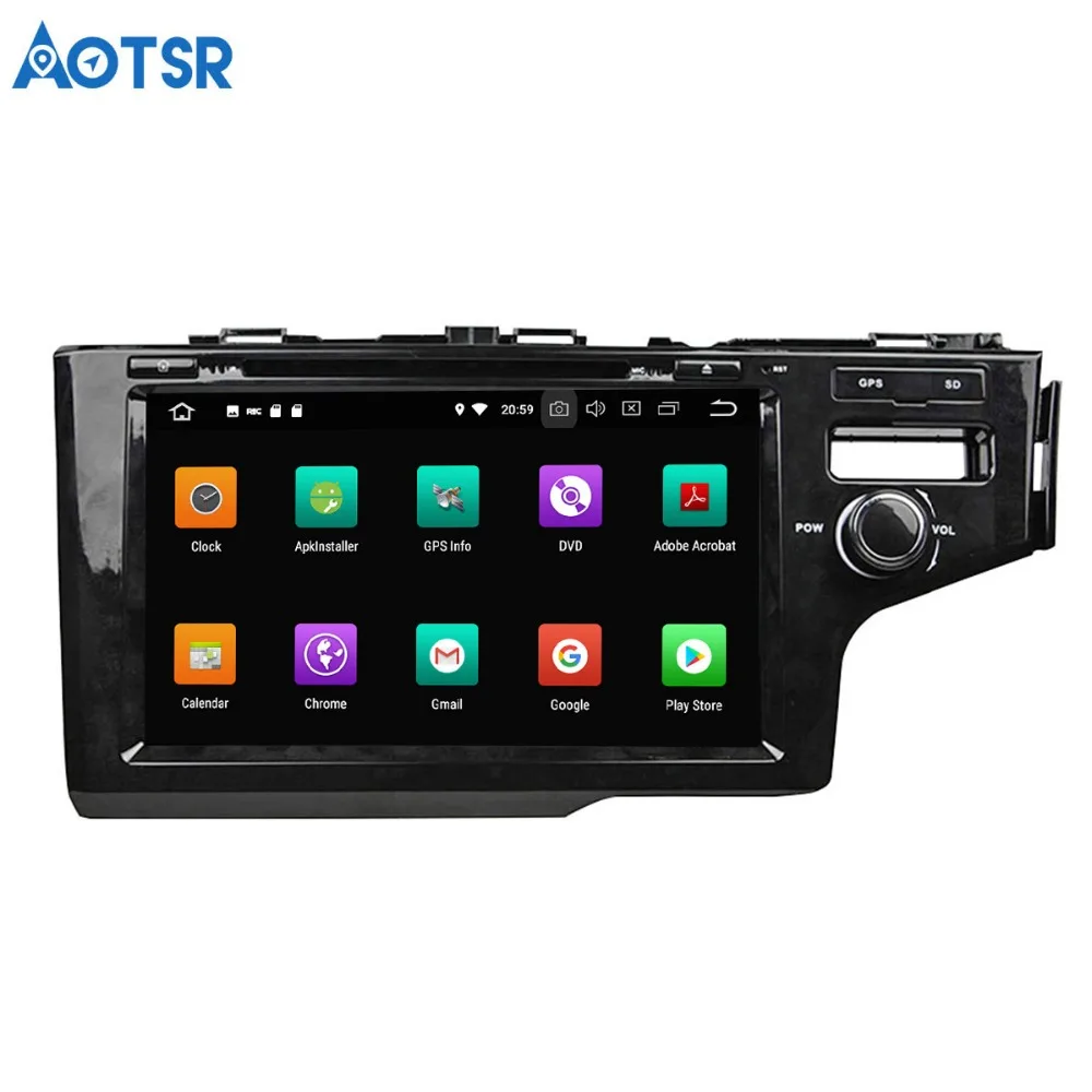 Автомобильный DVD плеер Aotsr Android 8 0 7 1 С GPS навигацией для Honda FIT 2014 мультимедийный