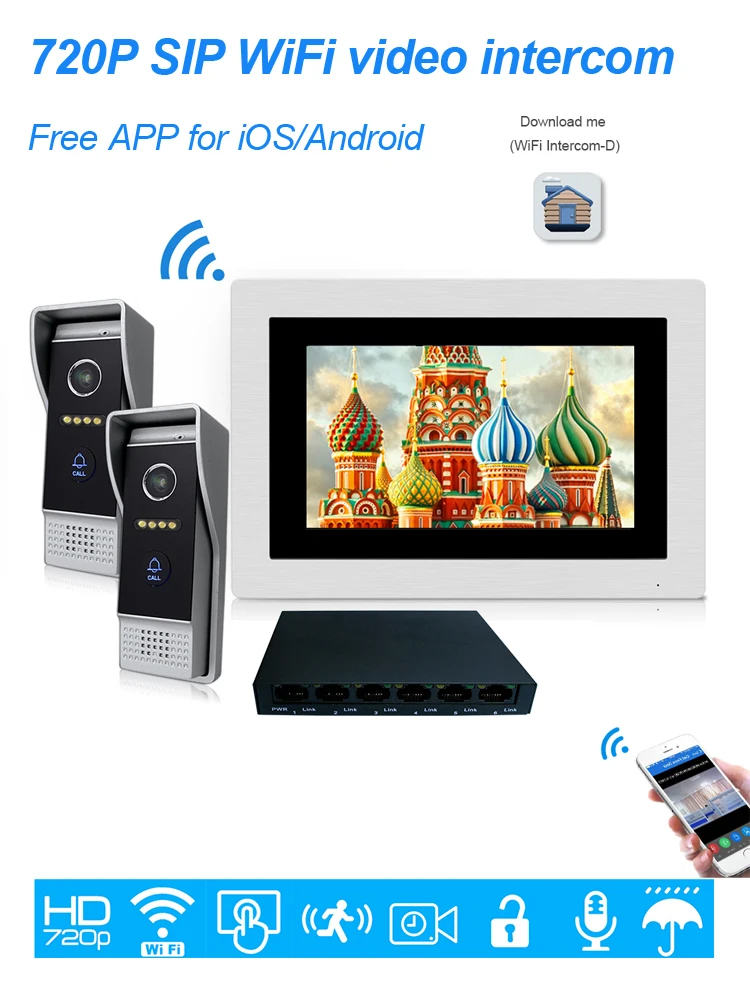 villa video door phone intercom 2-1