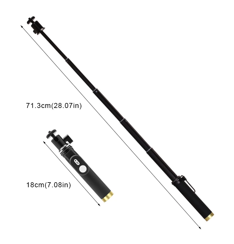 Bluetooth Remote Control For Xiaomi Yi Selfie Stick Extendable Monopod Tripod Mount For Xiaomi Yi 2 4K Lite Camera Accessories (2)