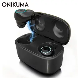 ONIKUMA T3 True Беспроводной наушники мини наушники-вкладыши TWS Bluetooth гарнитура IPX5 Водонепроницаемый с глубоким басом наушники с зарядным