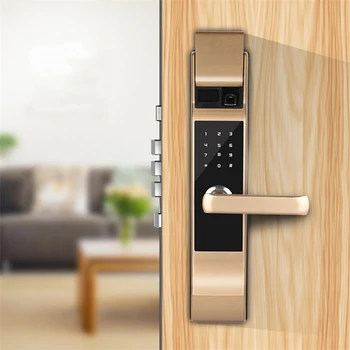 

High-end Personal Protection Home Smart Door Lock Semiconductor Head Fingerprint Lock Electronic Password Furniture Smart Locks