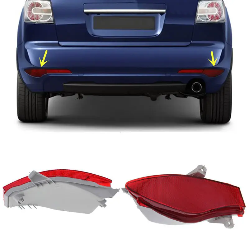 

For MAZDA CX-7 2010-2012 2PCS Rear fog lamp Decorative cover Reflected light