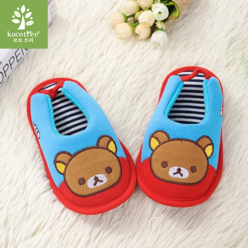 

2018 Children'S Cotton Shoes Kids Home Slippers Boys And Girls Baby Cute Thickening Warm Indoor Shoes 0805