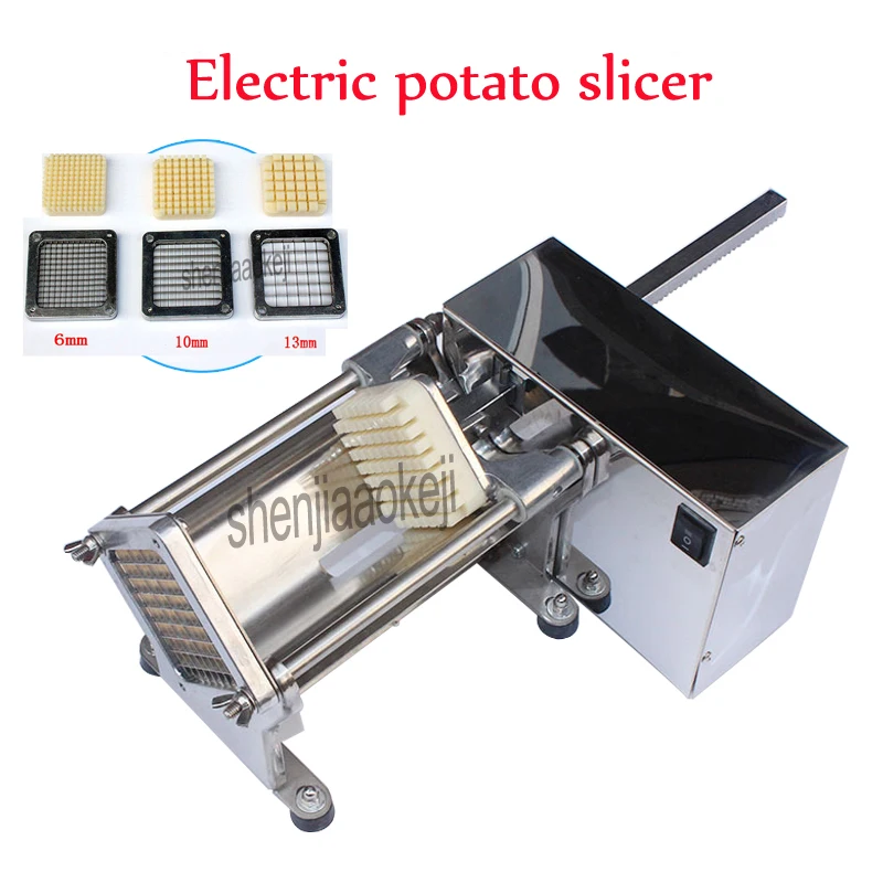 stainless steel Electric potato cutter slicer commercial crispy french fries maker cucumbers,radishes,potato cutting machine овощной cutter кухня аксессуары мандолин slicer фруктовый каттер картофель пилер морковь сыр тертер салат maker