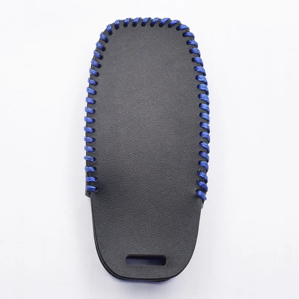 Светящийся кожаный чехол для ключей для автомобиля Ford Mustang Lincoln MKZ MKC MKX Smart Remote Fob Shell защитный чехол сумка для ключей
