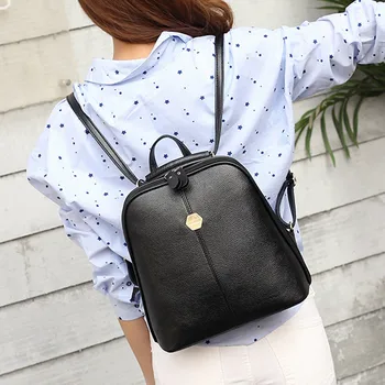 

Fashion Pu Leather Backpack Computer Outdoor Backpack Anti-theft Waterproof Bag For Women Traval Student Bag Teenage #BL4