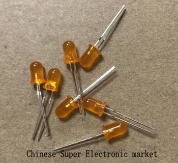 

500pcs LED 3mm Orange/Amber Ultra Bright Round light emitting diode lamp