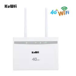 KuWfi 4 г LTE маршрутизатор 150 Мбит/с беспроводной роутер CPE 3g/4 г sim-карта Wi-Fi маршрутизатор Поддержка 4 г к проводной сети до 32 устройство Wi-Fi