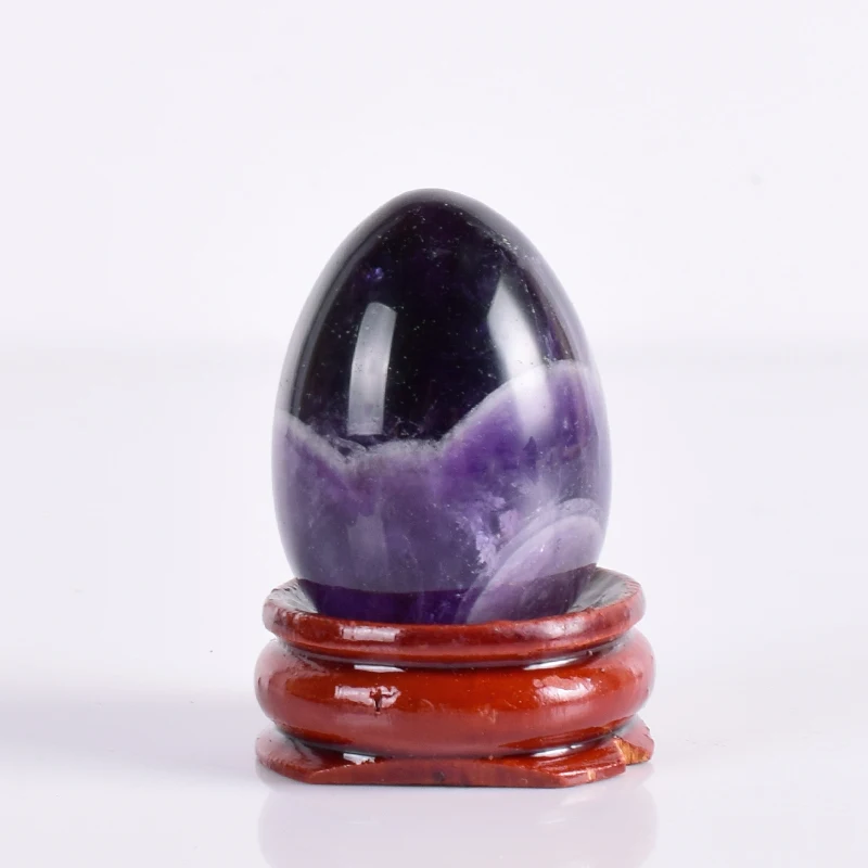35-25mm-Amethyst-Egg-Wood-Base-Undrill-Natural-Crystal-Stone-Mineral-Ball-Home-decoration-accessory-Kegel