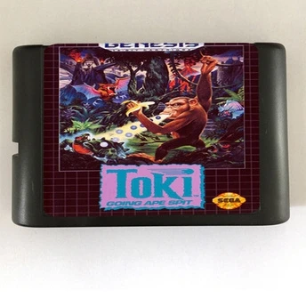

Top quality 16 bit Sega MD game Cartridge for Megadrive Genesis system --- Toki
