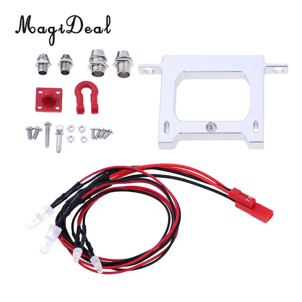 Metal Rear Bumper Protector + Tow Hook for WPL B14 B16 B24 B36 JJRC Q60 Q61 4WD 6WD RC Model Car Truck Accessories