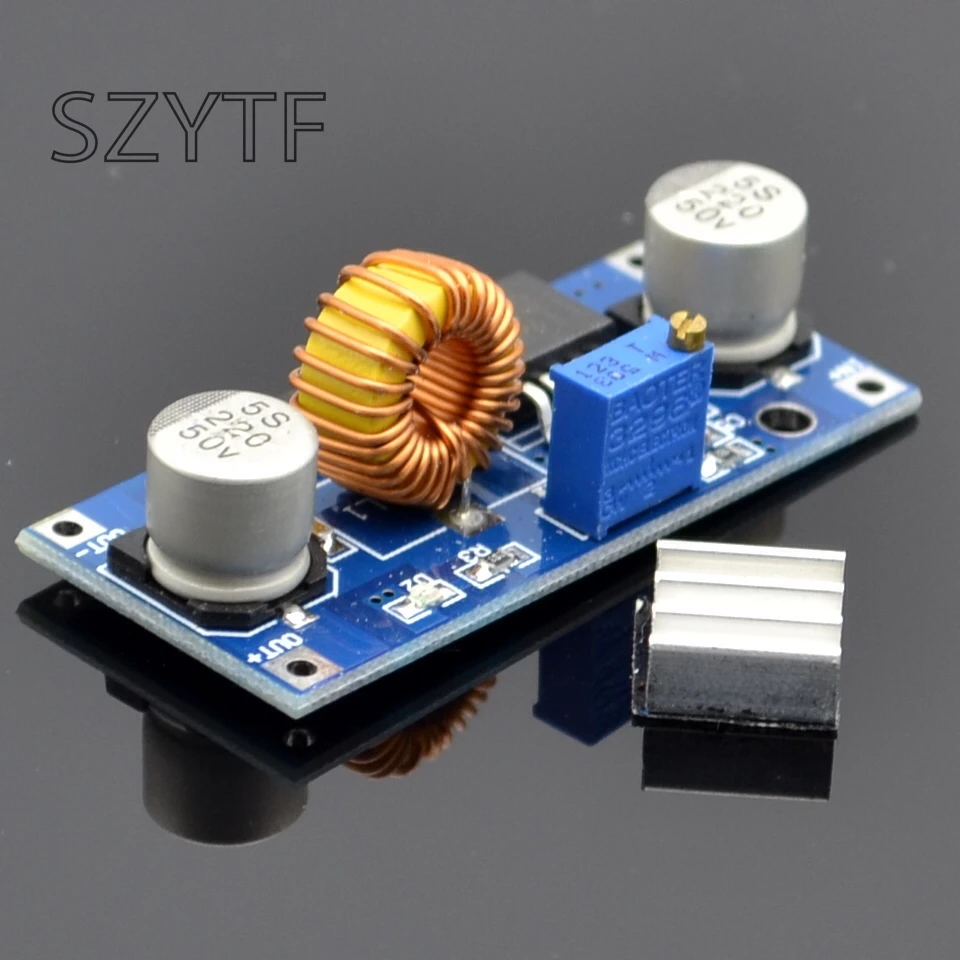 XL4015E1 DC DC ステップダウン調整可能な電源モジュール DC 降圧電圧レギュレータ 5A 4 38V モジュール Led ...