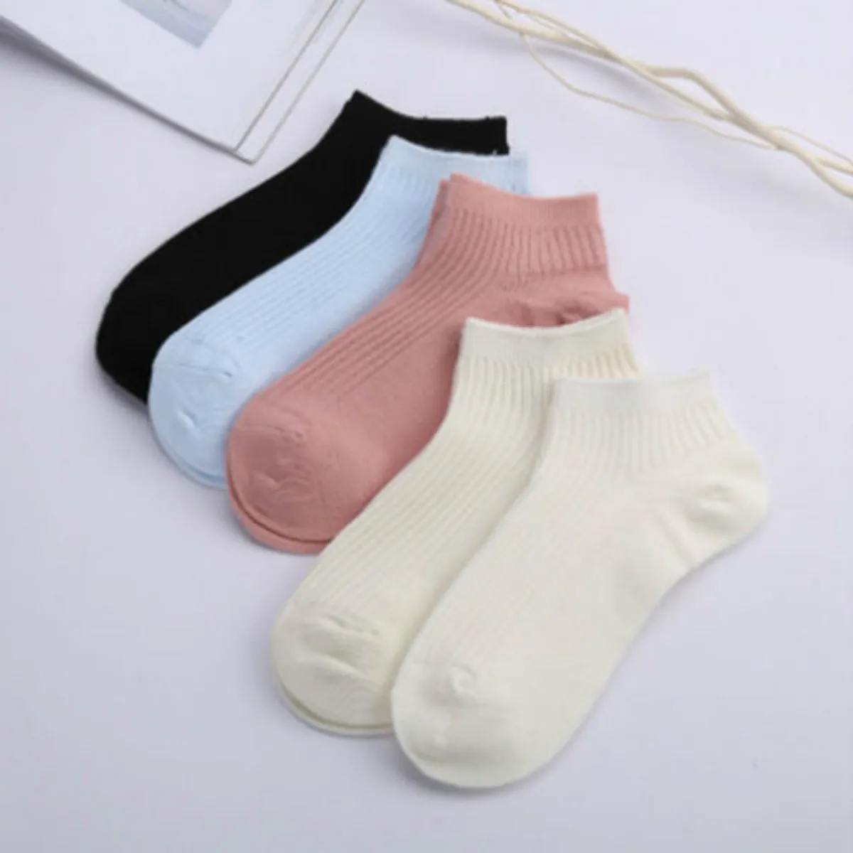 10 пар Для женщин девушка хлопок Повседневное лодыжки мягкие носки Дизайн носки бесплатная Размеры