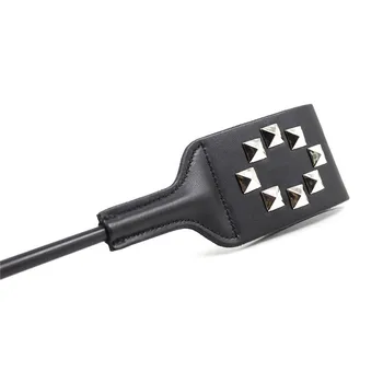 Horse Crop Delicate Rod whip Letter O word Sex Spanking Paddle Fetish PU Leather Whip Flogger Sex Toys For Couple Role-play 2