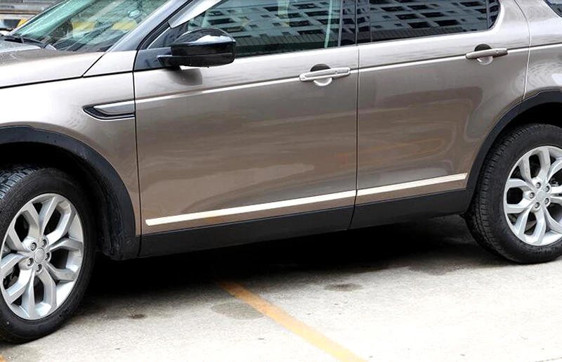 Stainless Steel Side Door Body Molding Cover Trim 4pcs For Land Rover