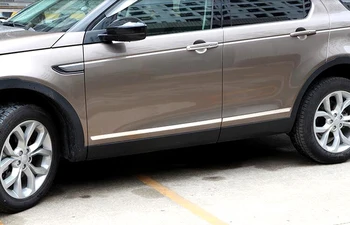 

Stainless Steel Side Door Body Molding Cover Trim 4pcs For Land Rover Discovery Sport 2015 2016 2017 car styling accessories