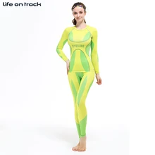 Велоспорт Фитнес тренировочные женские колготки спортивный эластичный Свитшот комплекты одежды для мотогонок набор Рашгард Бодибилдинг Тренажерный зал ММА Йога XS-2XL