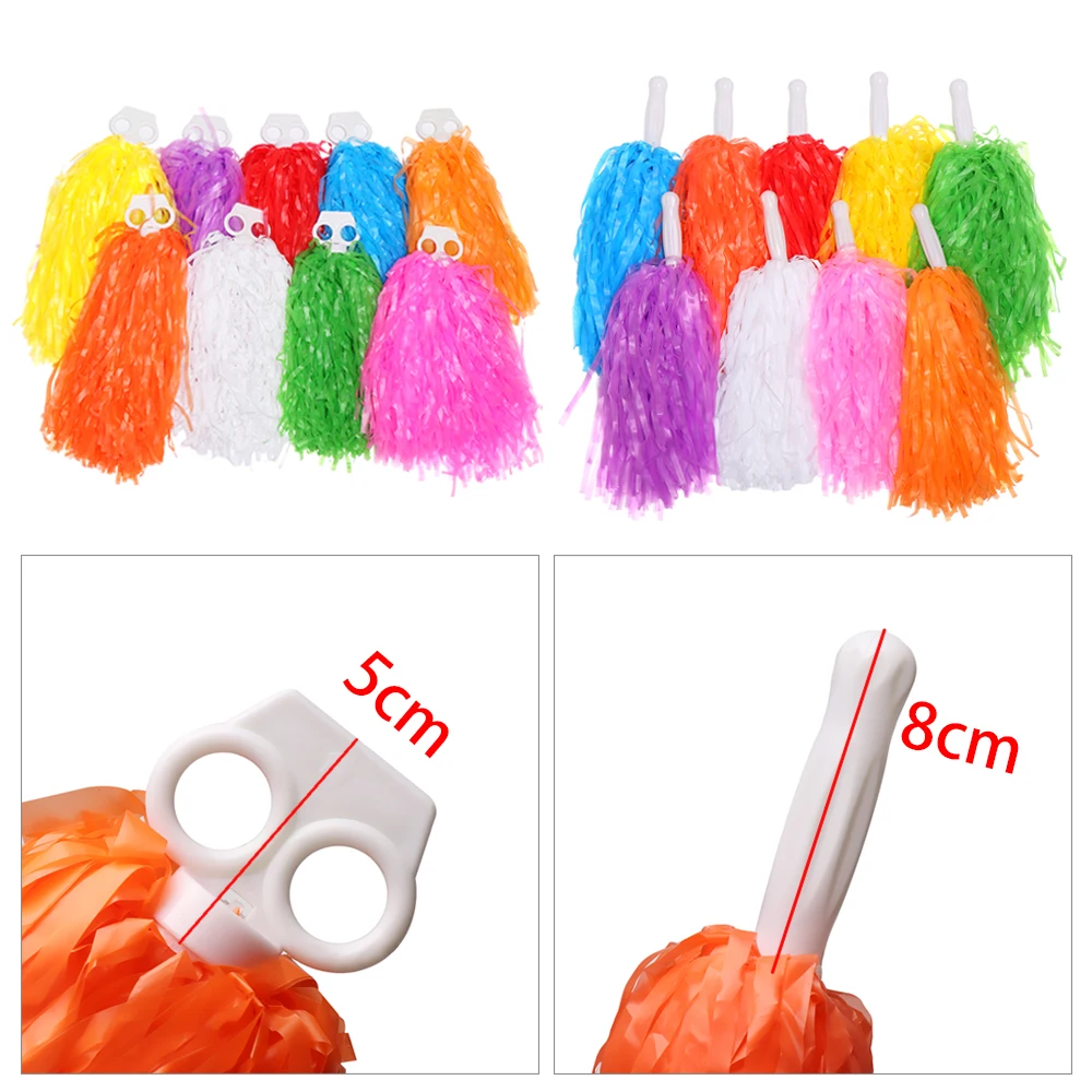 1Pair Cheerleading Cheering Flower Ball Game pompoms Cheap Apply to Dance Sports Match Supplies and Concert Decorator Pompoms