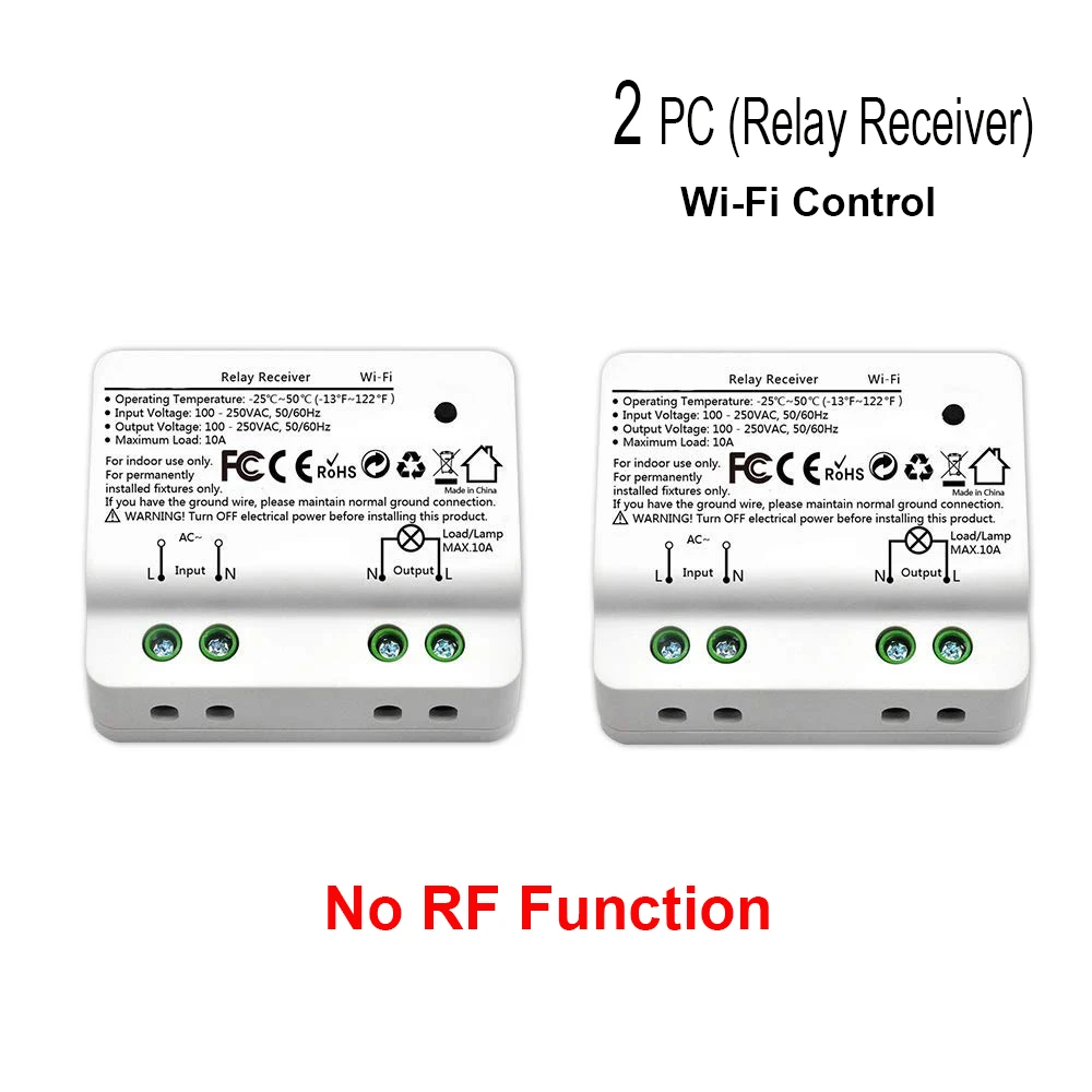 Wifi умный таймер 2500 Вт wifi релейный переключатель RF433 кинетический автономное Голосовое управление работа с Alexa Google IFTTT Smart Life - Цвет: 2 Receiver