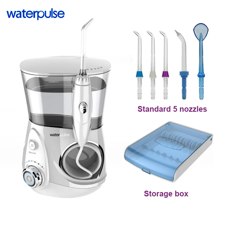 Waterpulse V660 agua Flosser hilo eléctrico irrigador Oral para los dientes Spa Dental boca de limpieza