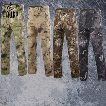 

Tactical Camouflage Military Pants Men Soldier Combat Trousers Militar Work Army Outfit Winter Warm Army Pants Cold Splash-proof