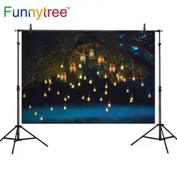 Funnytree photocall Бода Фотофон ночь ветка свет свечи озеро студийные фоны для съемки фонов фотограф