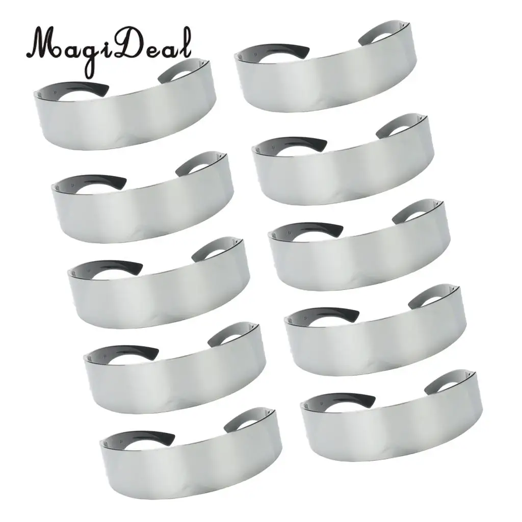 MagiDeal 10 Pieces Novelty Metallic Silver Space Robot Party Eye Glasses Future Soldier Sunglasses Unisex Photo Prop Goggles