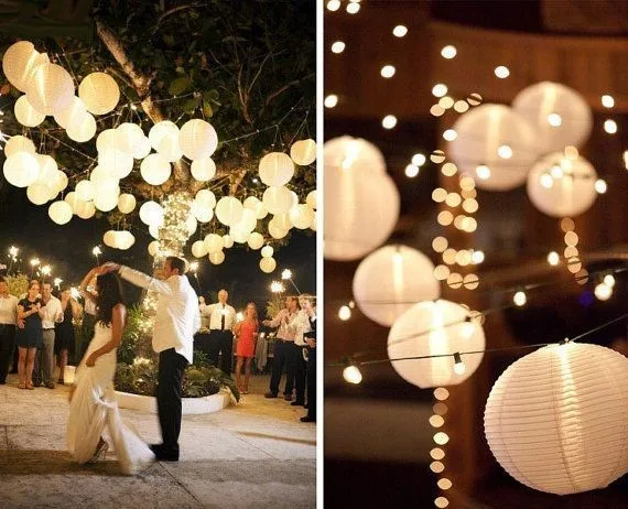 Us 138 0 100pcs New Decorations Balloon Ceiling Pendant Light Lamp Shade White Rice Paper Lanterns Birthday Party Wedding In Lanterns From Home