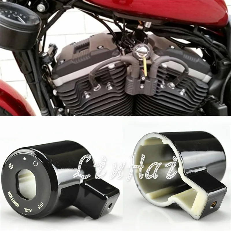 Buy Black Ignition Switch Cover For Harley Davidson