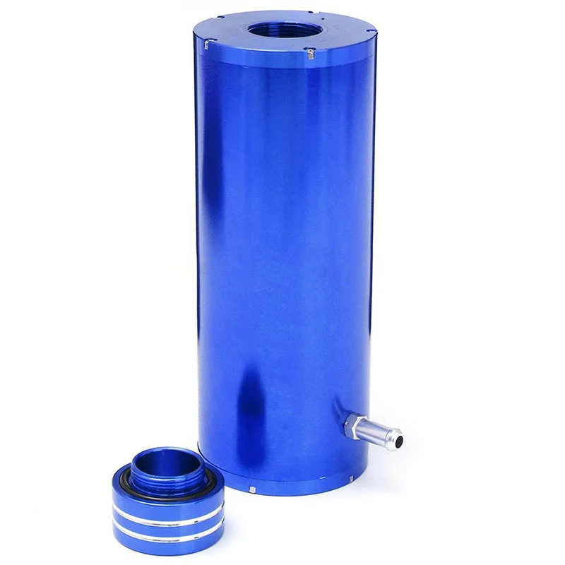 1set Blue  800ml Unbiversal Overflow Catch Tank Radiator Coolant Cooling Aluminum Alloy Catch Tank Overflow Reservoir