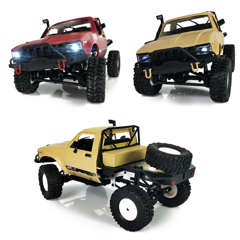 Горячая Распродажа WPL C14 1:16 весы 2 4G 2CH 4WD мини внедорожный RC полугрузовик RTR дети