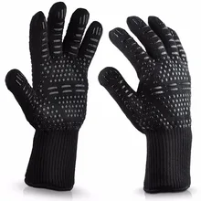 

Anti-scalding gloves Aramid Silicon Heat Resistant Safety Gloves Kitchen Oven BBQ Grill Cooking Glove Industrial Work Protection