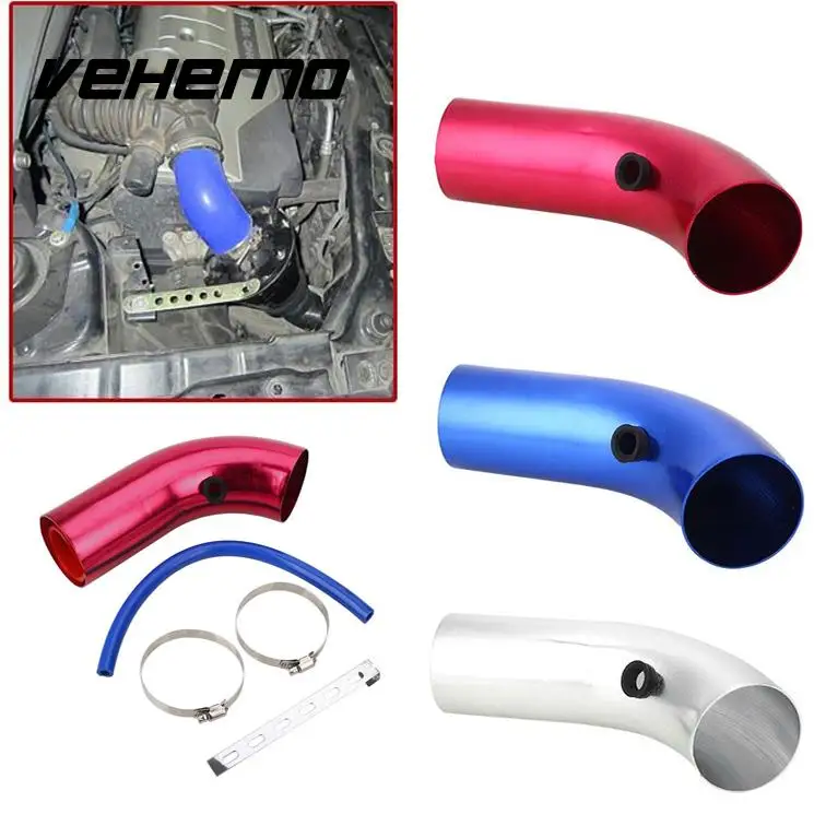 27cm Car Air Intake System Aluminum Pipe Inlet Tube Hose 3 Colors