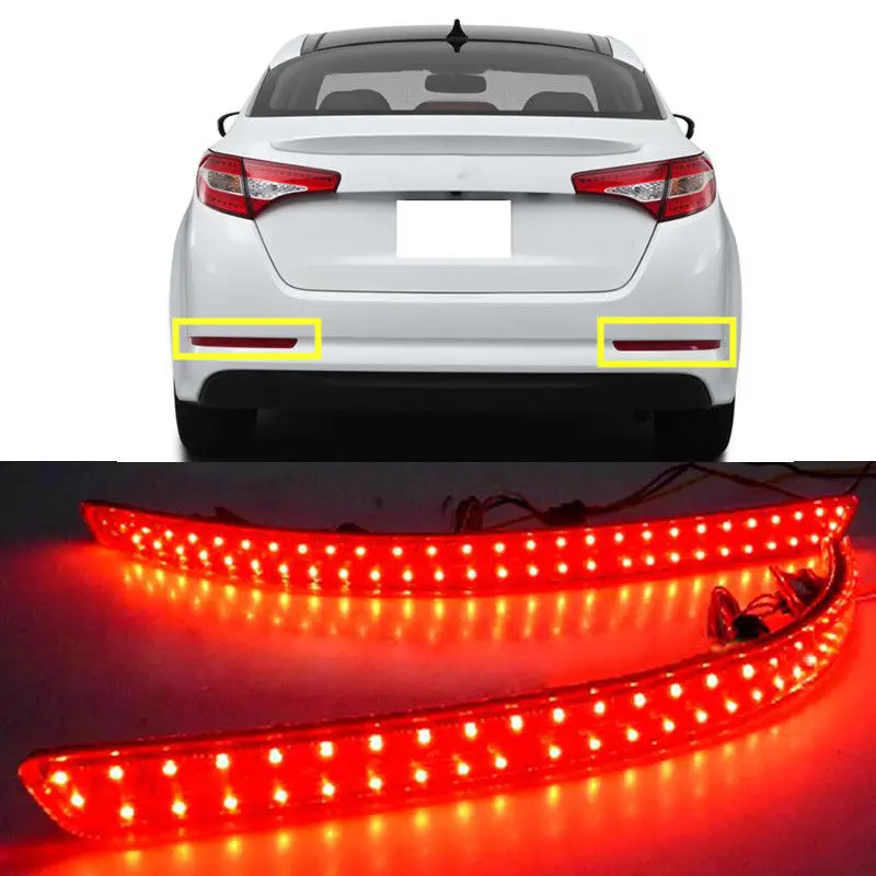 For Kia K5 Optima 2011 2013 2pcs Rear fog lamp Turn signal + brake