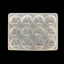 Who Sells The Cheapest 12 Constellations Discs Pendant Epoxy Resin Silicone Mold Jewelry Making Tools Cheap