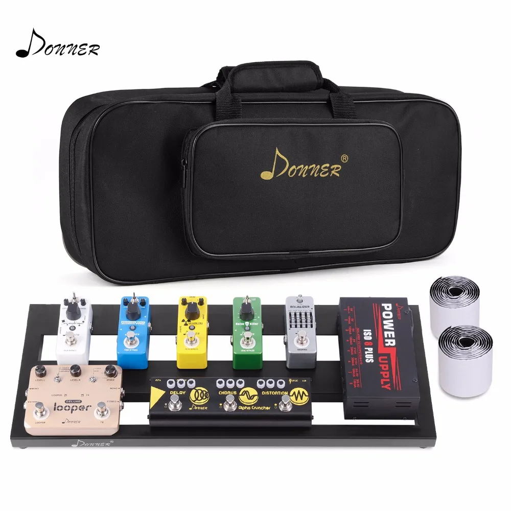 

Donner Guitar Pedal Board Case DB-2 Aluminium Pedalboard with Bag