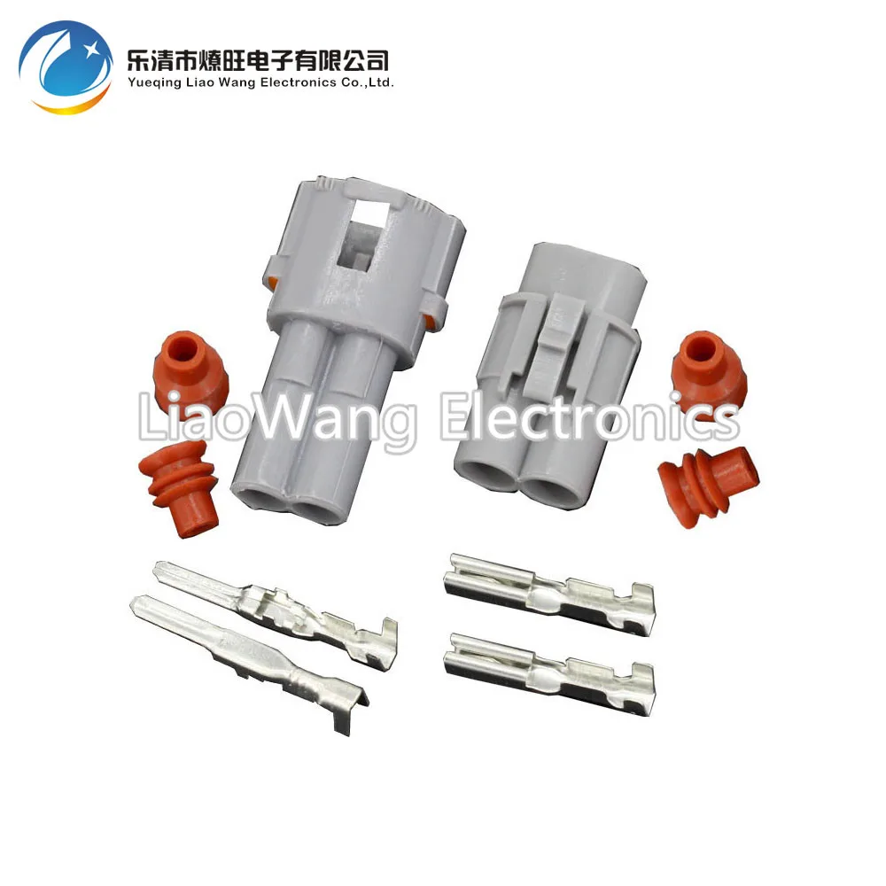 Kit De Connecteurs électriques étanches 2 Broches - Pour Câbles 2.5 à 4mm², Laiton, Montage Par Sertissage