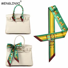 Новинка, женский шелковый шарф с принтом лошади, модный дизайн, повязка на голову, Сумка с лентой, роскошный бренд, длинные шарфы